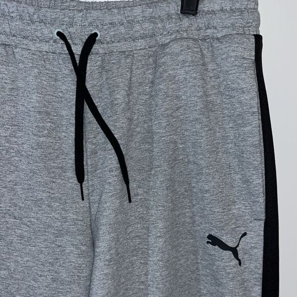 New Dynamic Mesh Panel Gray Puma IconTrack Jogger Jog Casual Pants Sweatpants L - Picture 5 of 5